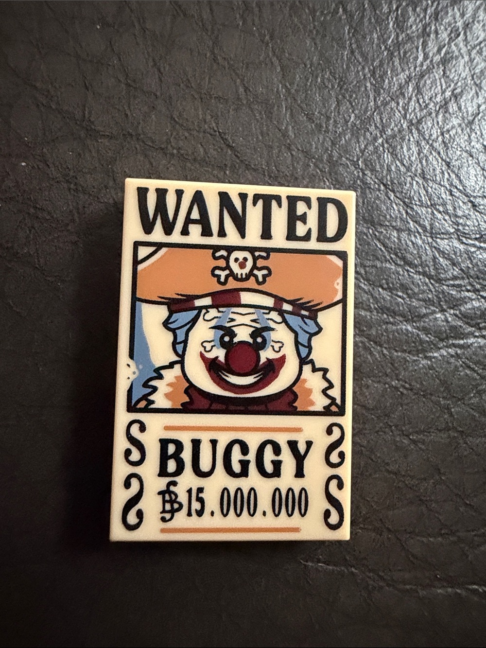 Lego One Piece Buggy The Clown Wanted Poster